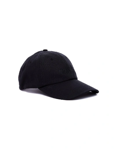 Shop Vetements Monday Cotton Cap In Black