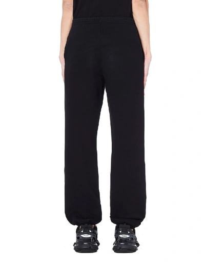 Shop Balenciaga Black Cotton Sweatpants