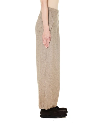 Shop The Row Beige Cashmere Attie Trousers In Brown