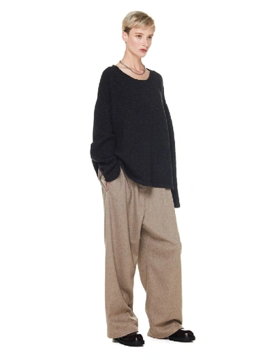 Shop The Row Beige Cashmere Attie Trousers In Brown