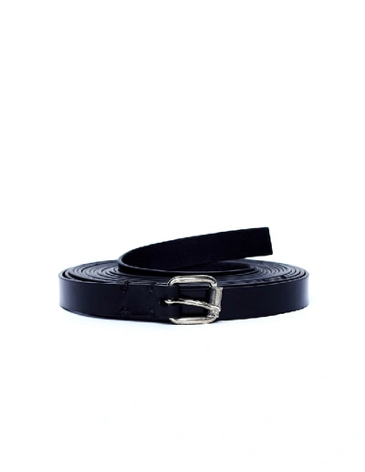 Shop Ann Demeulemeester Black Leather Belt