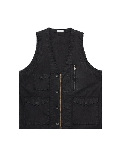 Shop John Elliott Black Cotton Inca Vest