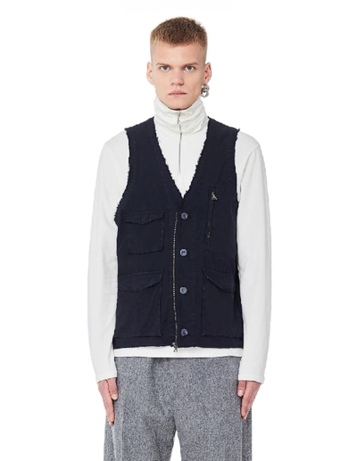 Shop John Elliott Black Cotton Inca Vest