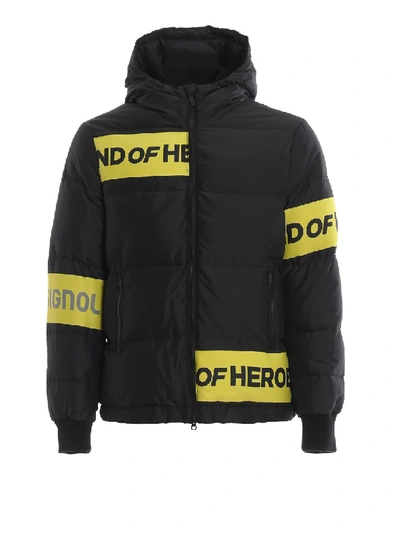 Shop Rossignol Band Of Heroes Hooded Padded Jacket In Black