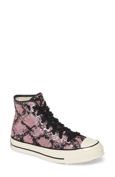 Shop Converse Chuck Taylor All Star Sequin High Top Sneaker In Light Orchid