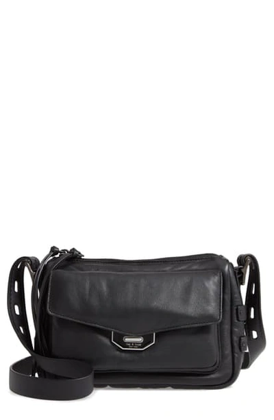 Shop Rag & Bone Small Leather Field Messenger Bag In Black