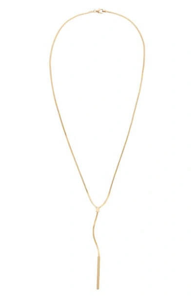 Shop Lana Jewelry Liquid Gold Chime Y-necklace In Yellow Gold