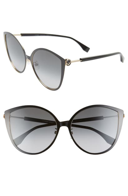 fendi black cat eye sunglasses