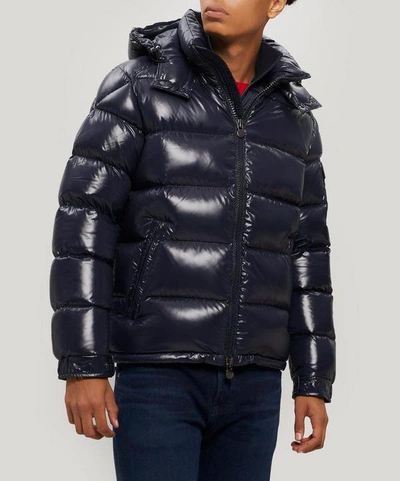 Shop Moncler Maya Quilted Down-filled Puffer Jacket In Navy
