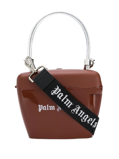 Shop Palm Angels Padlock Strap In Brown