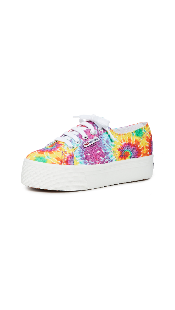 superga tie dye platform sneakers