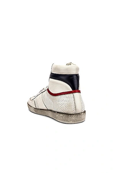 Shop Saint Laurent Court Classic High Top Sneakers In White