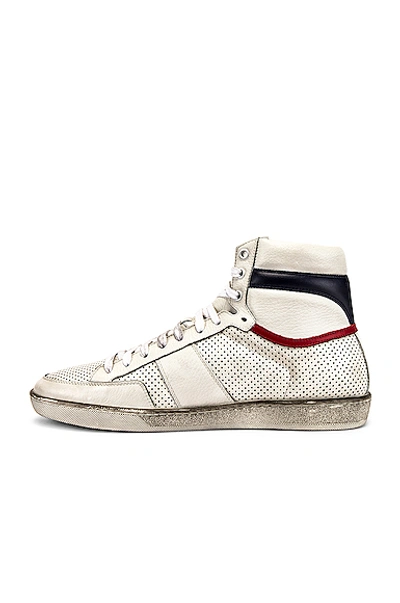 Shop Saint Laurent Court Classic High Top Sneakers In White