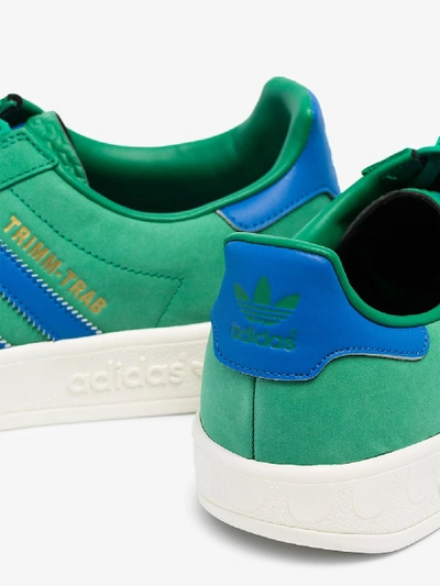 Shop Adidas Originals Adidas Green Trimm Trab Low Top Sneakers