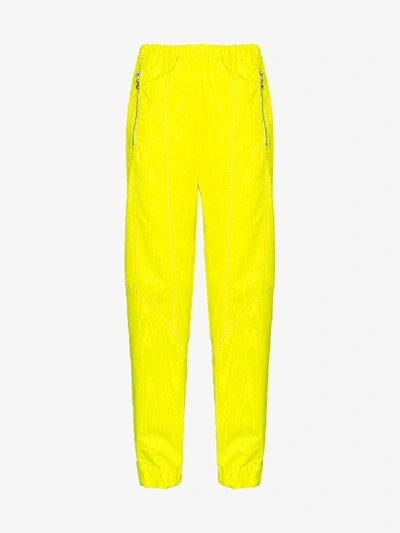 Shop Marine Serre Elasticated Track Pants In Yellow