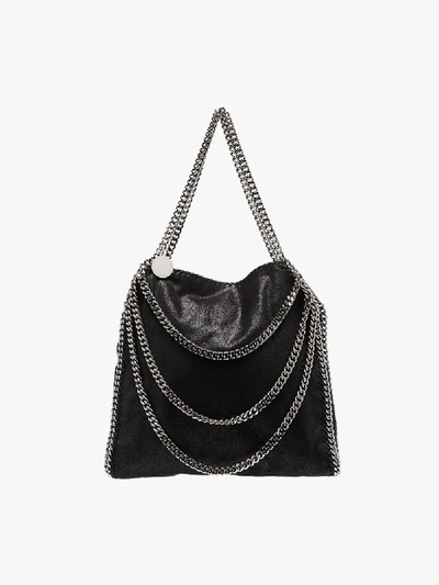 Shop Stella Mccartney Black Falabella Tote Bag