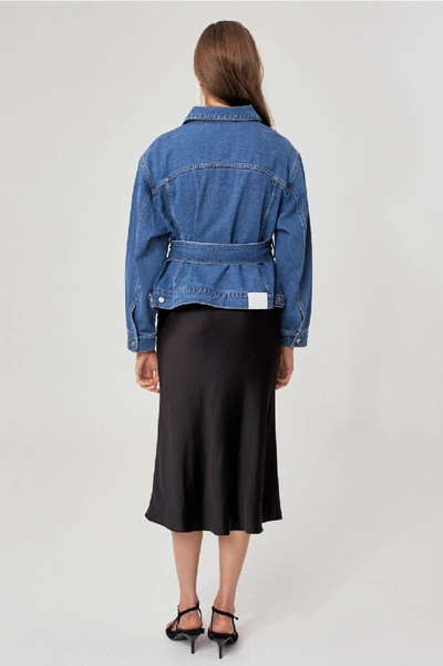 Shop C/meo Collective Lifetime Jacket In Blue Denim