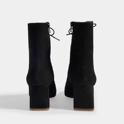 Shop By Far Becca Ankle Boots In Black Suede