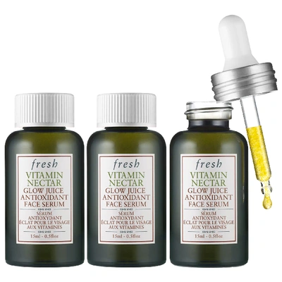 Shop Fresh Vitamin Nectar Glow Juice Antioxidant Face Serum 0.5 oz/ 15 ml X3