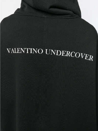 Shop Valentino Printed Cotton Hoodie