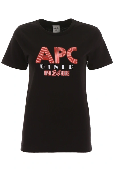 Shop Apc Taylor T-shirt In Noir (black)