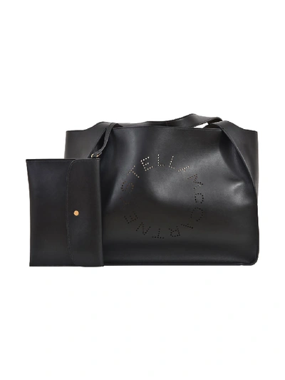 Shop Stella Mccartney Tote Bag Logo In Black