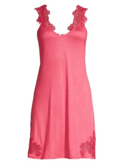 Shop La Perla Anastasia Silk Blend Nightgown In Pink