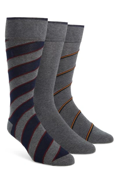 Shop Polo Ralph Lauren 3-pack Socks In Grey Heather