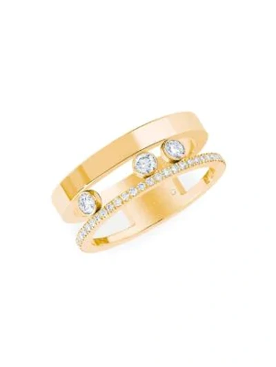 Shop Messika Women's Move Romane 18k Yellow Gold & Diamond Ring