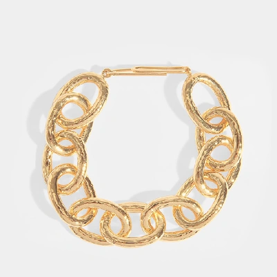 Shop Aurelie Bidermann Manon Bracelet In Gold-plated Brass