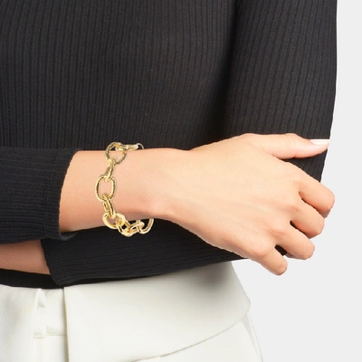 Shop Aurelie Bidermann Manon Bracelet In Gold-plated Brass