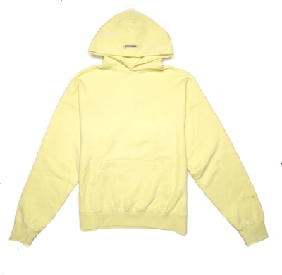Pre-owned Fear Of God  Essentials Lemonade Pullover Hoodie Yellow