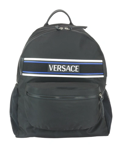 Shop Versace Olympus Backpack In Black