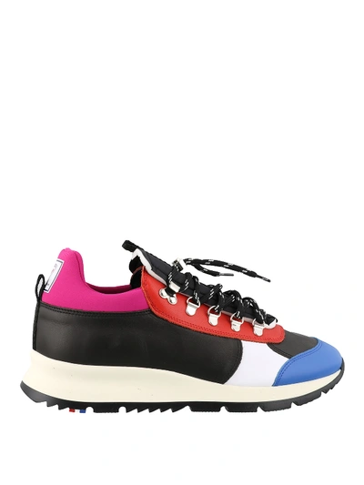 Shop Philippe Model Rossignol X Pm Multicolor Leather Sneakers In Multicolour