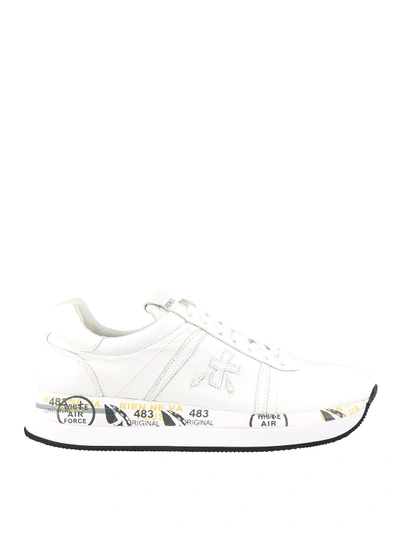 Shop Premiata Conny 4097 Sneakers In White
