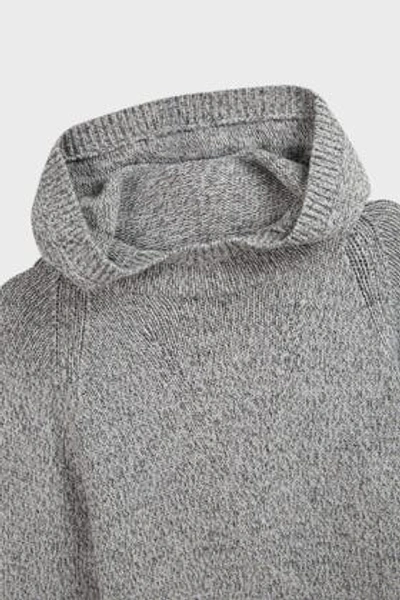 Shop Joseph Mouline Knit Hoodie In Grey