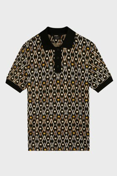 Shop Joseph Diamond-print Polo Shirt