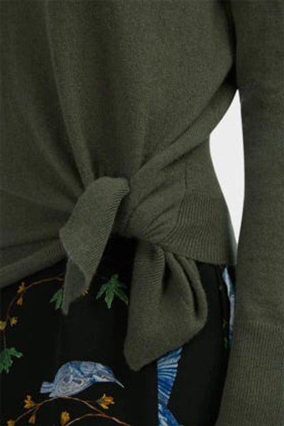 Shop Altuzarra Side-tie Cashmere Jumper In Grey