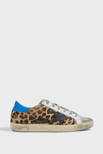 Shop Golden Goose Superstar Animal-print Trainers