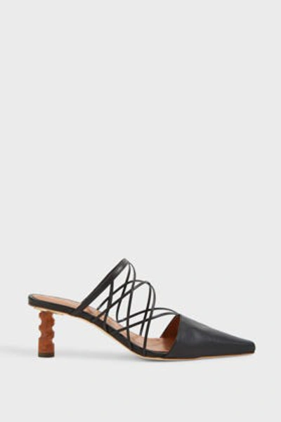 Shop Rejina Pyo Lisa Leather Mules In Black