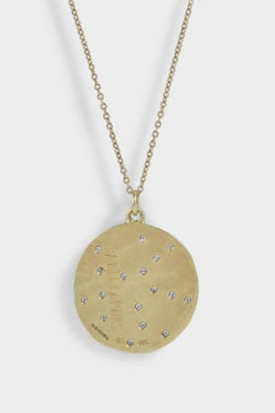 Shop Brooke Gregson Sagittarius 14-karat Gold Diamond Necklace In Metallic