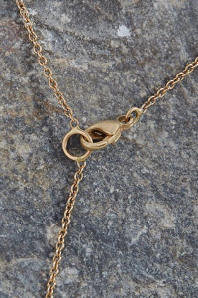 Shop Brooke Gregson Sagittarius 14-karat Gold Diamond Necklace In Metallic