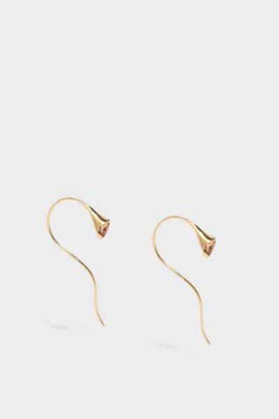 Shop Fernando Jorge Sprout 18-karat Gold Diamond And Imperial Topaz Earrings In Metallic