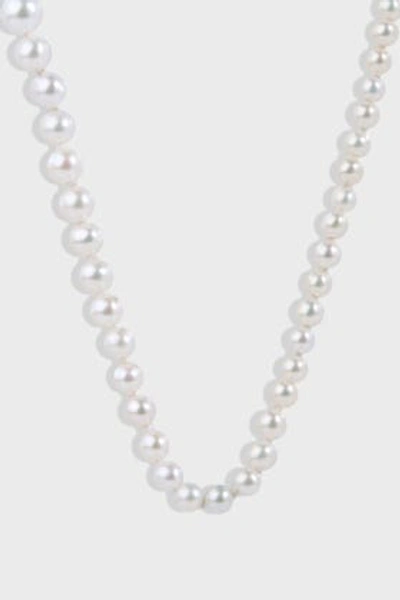 Shop Sophie Bille Brahe Pearl And 14k Yellow Gold Peggy Necklace In Y Gold