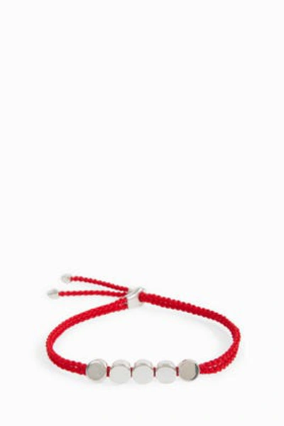 Shop Monica Vinader Linear Bead Friendship Bracelet In Orange