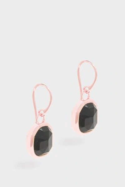 Shop Monica Vinader Siren Wire Earrings In Black