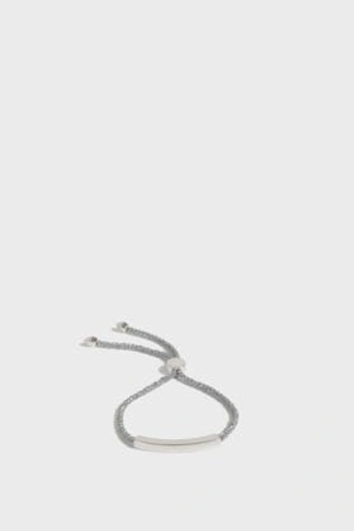 Shop Monica Vinader Linear Friendship Bracelet In Metallic