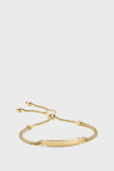 Shop Monica Vinader Gp Baja Deco Id Bracelet In Metallic