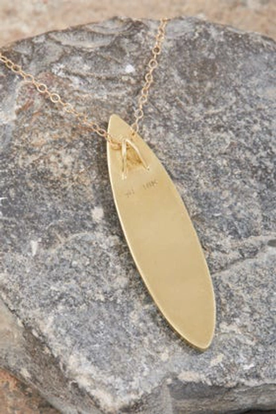 Shop Tara Hirshberg Surfboard Pendant In Y Gold