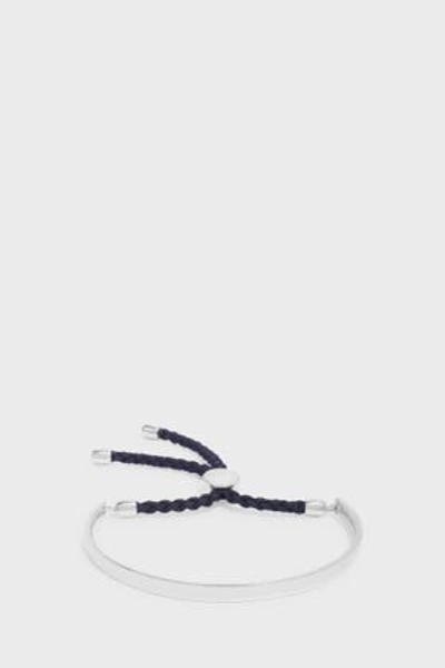 Shop Monica Vinader Fiji Friendship P Bracelet In Black